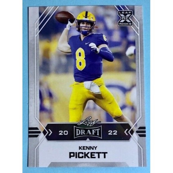 2022 Leaf Draft KENNY PICKET Pittsburgh Steelers / Pitt Panthers QB Rookie RC#9 - Picture 1 of 2